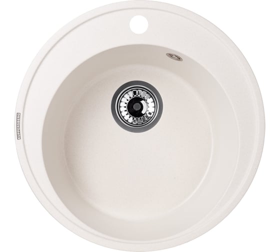 Кухонная гранитная мойка Kuppersberg BALI 1B WHITE ALABAS 8071 1