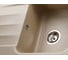 Кухонная гранитная мойка Kuppersberg LIRA 1B1D BEIGE 8320 2