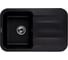 Кухонная гранитная мойка Kuppersberg LIRA 1B1D BLACK METALLIC 8322 1