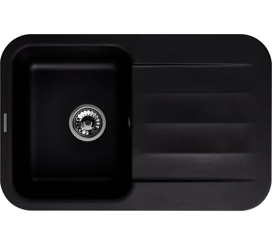 Кухонная гранитная мойка Kuppersberg LIRA 1B1D BLACK 8321 1