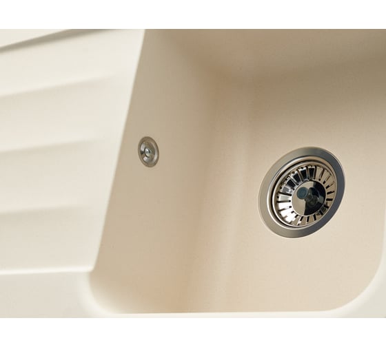 Кухонная гранитная мойка Kuppersberg LIRA 1B1D ECRU 8323