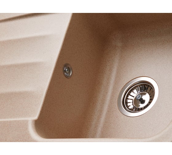 Кухонная гранитная мойка Kuppersberg LIRA 1B1D SAND 8325