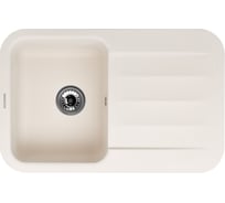 Кухонная гранитная мойка Kuppersberg LIRA 1B1D WHITE 8326