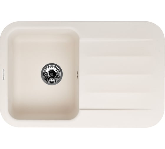 Кухонная гранитная мойка Kuppersberg LIRA 1B1D WHITE 8326