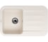 Кухонная гранитная мойка Kuppersberg LIRA 1B1D WHITE 8326 1