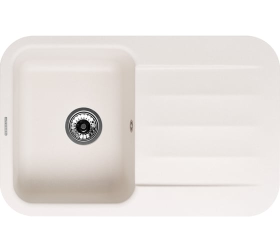 Кухонная гранитная мойка Kuppersberg LIRA 1B1D WHITE ALABASTER 8327 1