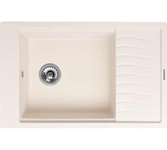 Кухонная гранитная мойка Kuppersberg MILA 1B1D WHITE 8295 1