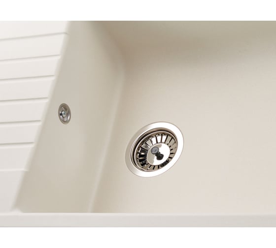 Кухонная гранитная мойка Kuppersberg ROYS 1B1D WHITE ALABASTER 8282