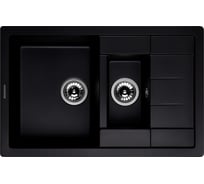 Кухонная гранитная мойка Kuppersberg MODENA 1.5B1D BLACK METALLIC 8328