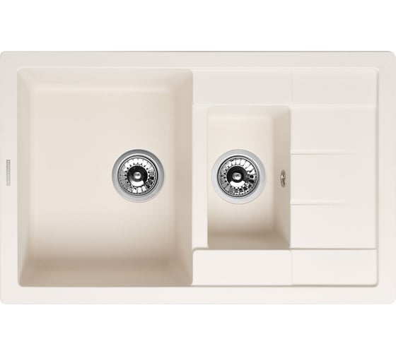 Кухонная гранитная мойка Kuppersberg MODENA 1.5B1D WHITE 8341