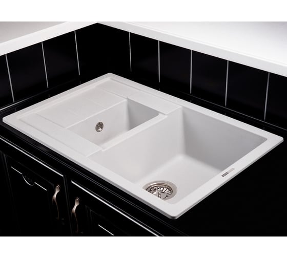 Кухонная гранитная мойка Kuppersberg MODENA 1.5B1D GREY 8339