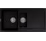 Кухонная гранитная мойка Kuppersberg MODENA 1.5B2D BLACK METALLIC 8331 1