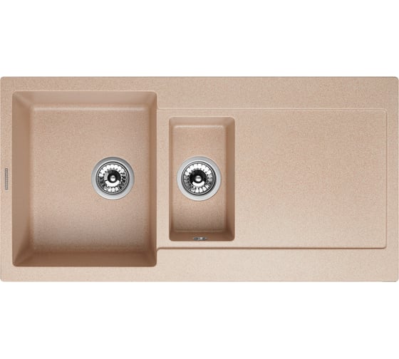 Кухонная гранитная мойка Kuppersberg MODENA 1.5B2D BEIGE 8305 1