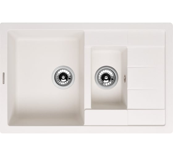 Кухонная гранитная мойка Kuppersberg MODENA 1.5B1D WHITE ALABASTER 8329