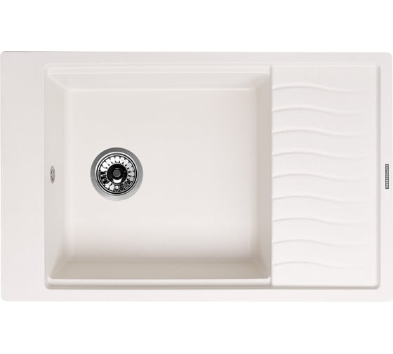 Кухонная гранитная мойка Kuppersberg MILA 1B1D WHITE ALABASTER 8298 1