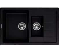 Кухонная гранитная мойка Kuppersberg MODENA 1.5B1D BLACK 8337