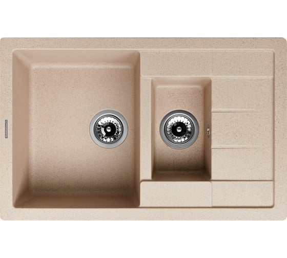 Кухонная гранитная мойка Kuppersberg MODENA 1.5B1D BEIGE 8318