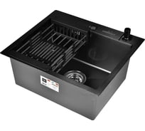 Комплект мойка из нержавеющей стали WISENT 5044B с PVD,с коланд. и дозат./КW35044B WS35044B/WGER019B/W405B/W302644B