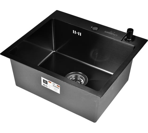 Комплект мойка из нержавеющей стали WISENT 5044B с PVD,с коланд. и дозат./КW35044B WS35044B/WGER019B/W405B/W302644B