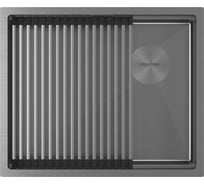 Мойка Paulmark нержавеющая сталь NEXT-PRO 54 UNI вороненая сталь,540x450мм, 1,2мм PM705445-GM