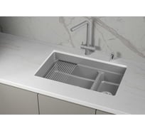 Кухонная мойка Granula KS кварц 7304iU, АЛЮМИНИУМ