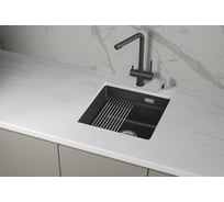 Кухонная мойка Granula KS кварц 4501iU, ЧЁРНЫЙ
