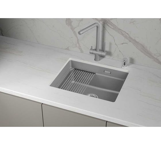 Кухонная мойка Granula KS кварц 5501iU, АЛЮМИНИУМ 1