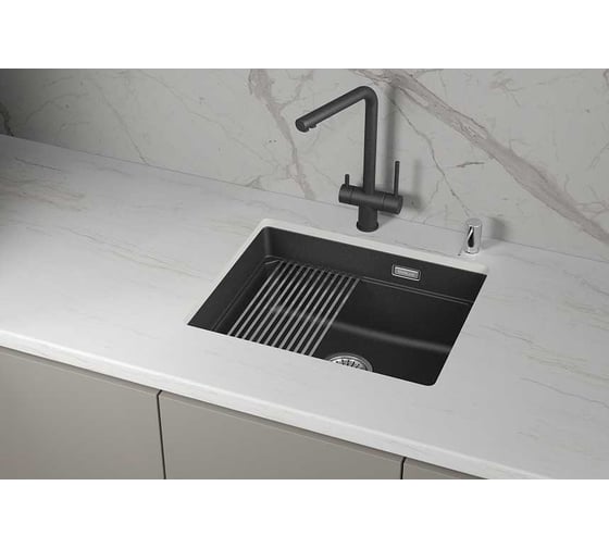 Кухонная мойка Granula KS кварц 5501iU, ЧЁРНЫЙ 1
