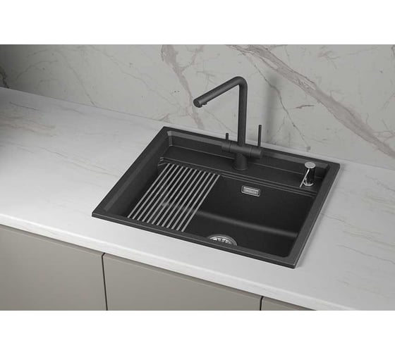Кухонная мойка Granula KS кварц 6003i, ЧЁРНЫЙ 1