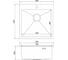 Мойка MIXLINE PRO настольный монтаж, 50x50 см, 2.0 мм, выпуск 3 1/2, 20 см, с сифоном, черный графит, НАНО декор 556578 7