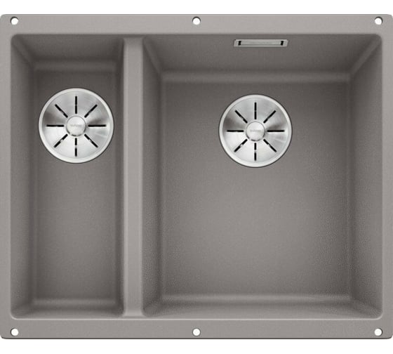Кухонная мойка BLANCO SUBLINE 340 160 U SILGRANIT алюметаллик, чаша справа 523560