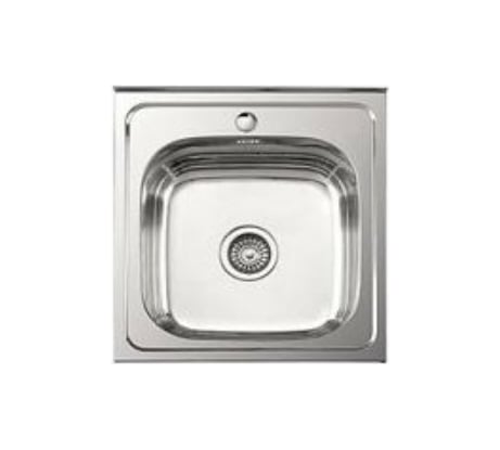 Мойка LEDEME нержавеющая сталь, накладная, 500x500x180, 0.8 мм., выпуск 3 1/2 ГЛЯНЦЕВАЯ L95050 97932