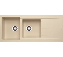 Мойка Pyramis Pyragranite ALAZIA 116x50 2B 1D мокко 79812811