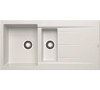 Мойка Pyramis Pyragranite ALAZIA 100x50, 1 1/2B 1D белый 79812111