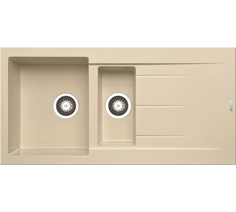 Мойка Pyramis Pyragranite ALAZIA 100x50, 1 1/2B 1D мокко 79812411