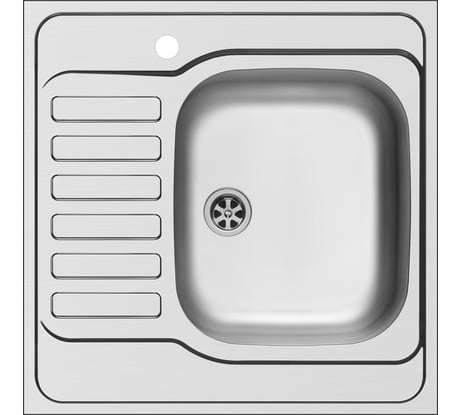 Мойка Pyramis 60X60 1B 1D 34X40X18 RНВ ECO, диаметр 60, 1TH 102991201