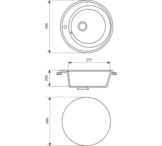Кухонная мойка GRANSTONES из искусственного камня GS-02-302