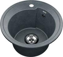 Мойка для кухни VIGRO из искусственного мрамора, (440х440х205) с уникальным дизайном чаши в форме капли VG101 грей