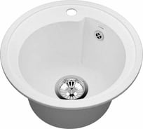 Мойка для кухни VIGRO из искусственного мрамора, (440х440х205) с уникальным дизайном чаши в форме капли VG101 белый