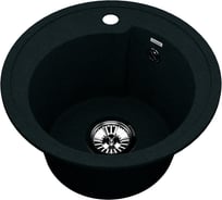 Мойка для кухни VIGRO из искусственного мрамора, (440х440х205) с уникальным дизайном чаши в форме капли VG101 обсидиан