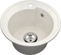 Мойка для кухни VIGRO из искусственного мрамора, (440х440х205) с уникальным дизайном чаши в форме капли VG101 жасмин