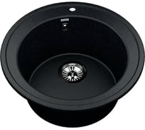 Мойка для кухни VIGRO из искусственного мрамора, (505х505х210) классическая круглая VG104 антрацит