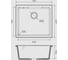 Мойка GranFest GRANFEST URBAN 4550 подстольный монтаж, 1-чаша, 450x500 мм, черный арт.GF-UR- 4550 черный 3