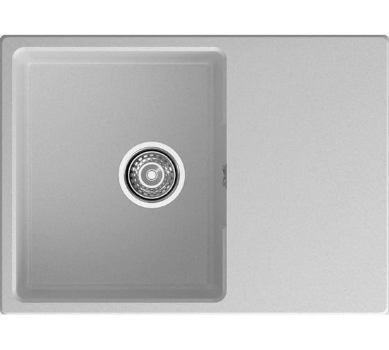 Мойка GranFest GRANFEST URBAN 668L 1-чаша+крыло, 680x490 мм, серый арт.GF-UR- 668L серый 1