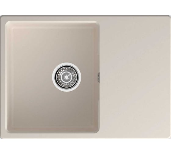 Мойка GranFest GRANFEST URBAN 668L 1-чаша+крыло, 680x490 мм, белый арт.GF-UR- 668L белый 1