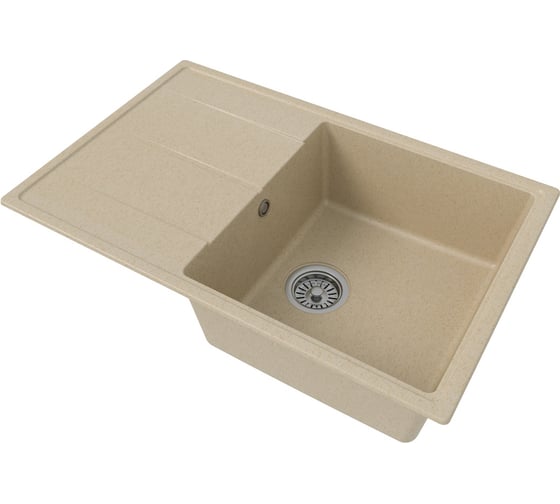 Мойка для кухни Teymi 74х48 бежевая матовая Hanna Smart T120119 ЦБ-00272474 1