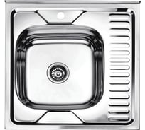Мойка из нержавеющей стали накладная Ledeme 60x60 см L96060-6L