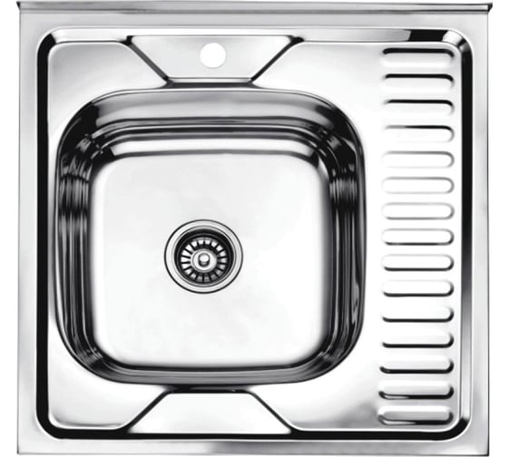 Мойка из нержавеющей стали накладная Ledeme 60x60 см L96060-6L 1