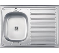 Мойка из нержавеющей стали накладная Ledeme 60x80 см матовый L78060-L