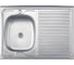 Мойка из нержавеющей стали накладная Ledeme 60x80 см матовый L78060-L 1